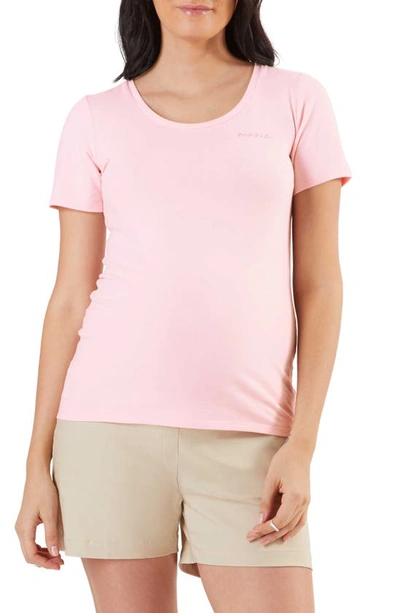 Shop Stowaway Collection Mama Embroidered T-shirt In Pink