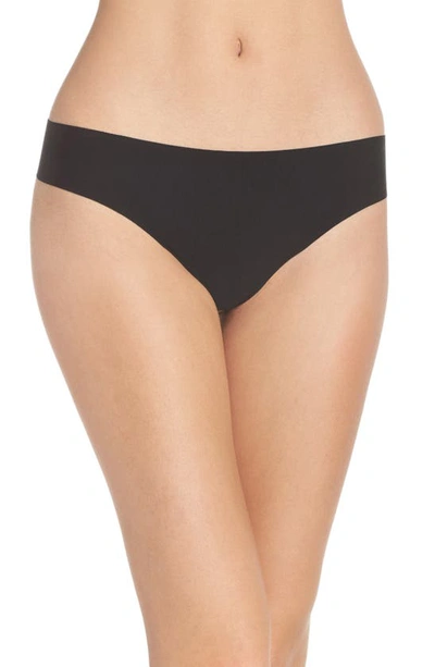 Shop Commando Butter Stretch Modal Thong In Black