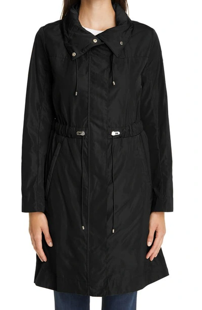 Shop Moncler Malachite Hooded Rain Jacket In 999 Black