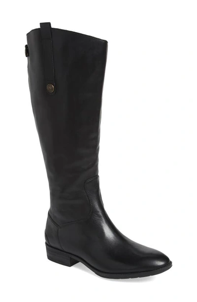 Shop Sam Edelman Penny Boot In Black Wide Calf