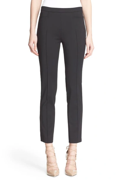 Shop Akris Punto Franca Techno Cotton Blend Pants In Black