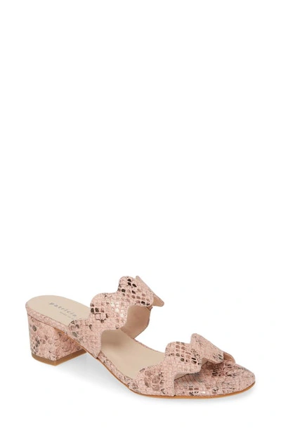 Shop Patricia Green Palm Beach Slide Sandal In Rose Leather