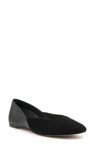 Shop Botkier Britt Flat In Black Suede