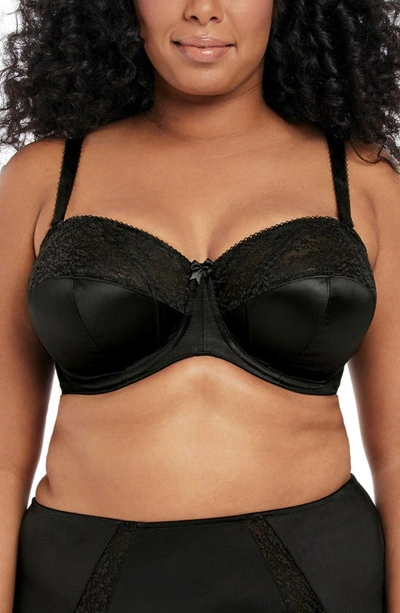 Shop Goddess Adelaide Full Figure Strapless Underwire Bra In Black