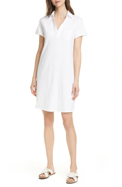 Shop Frank & Eileen Short Sleeve Polo Dress In White