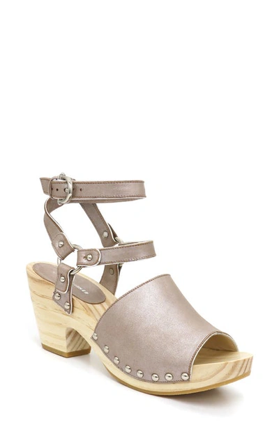 Shop Etienne Aigner Yasmine Sandal In Silver Stardust Leather