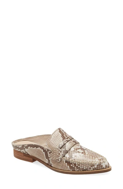 Shop Kelsi Dagger Brooklyn Sanders Mule In White Wash Leather