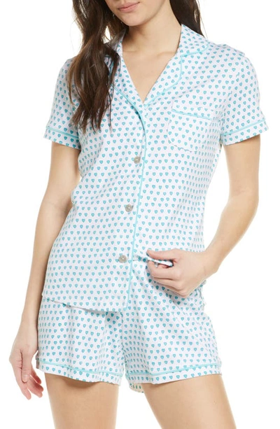 Shop Roller Rabbit Heart Short Pajamas In Mint