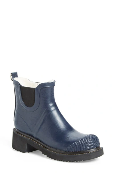 Shop Ilse Jacobsen 'rub 47' Short Waterproof Rain Boot In Dark Indigo