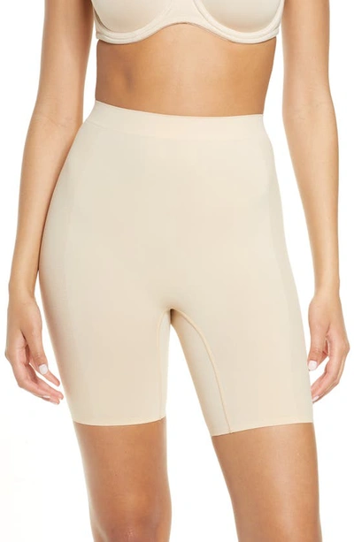 Shop Wacoal Keep Your Cool Thigh Shaper Shorts In Sand