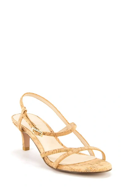 Shop Pelle Moda Betty Slingback Sandal In Natural Cork