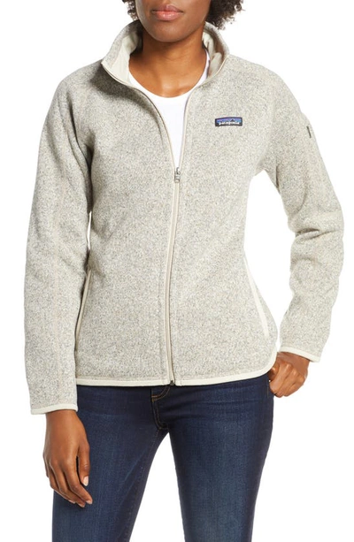 Shop Patagonia Better Sweater Jacket In Pelican