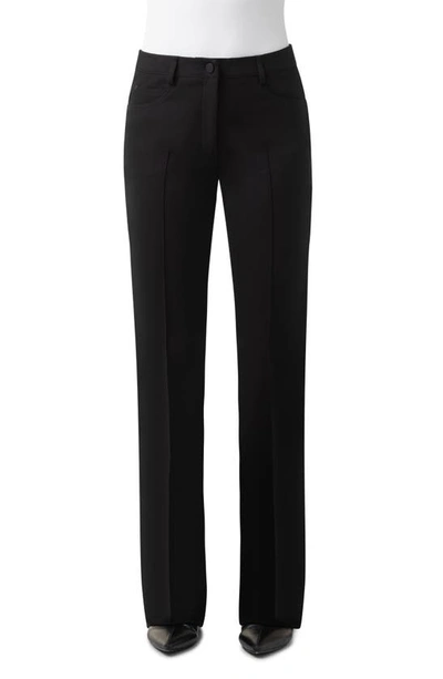 Shop Akris Punto Faye Bootcut Crepe Pants In Black