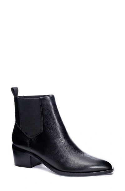 Shop Chinese Laundry Filip Chelsea Bootie In Black Leather