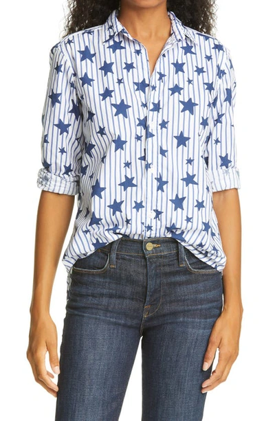Shop Frank & Eileen Frank Stars & Stripes Superfine Poplin Button-up Shirt In Classic Stripe W/ Stars