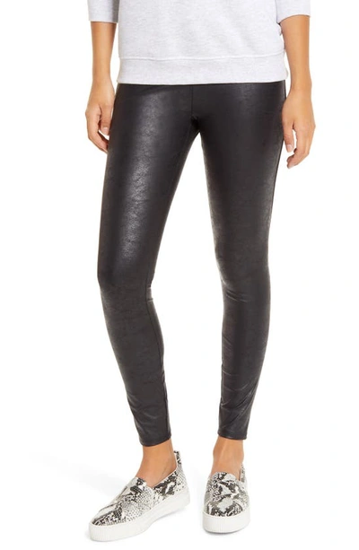 Shop Lyssé Matilda Foil Leggings In Black