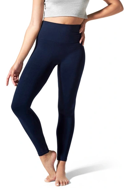 Shop Blanqi Everyday Hipster Postpartum Support Leggings In Navy