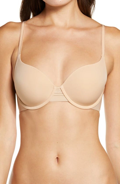 Shop Le Mystere Second Skin Back Smoother Underwire T-shirt Bra In Natural