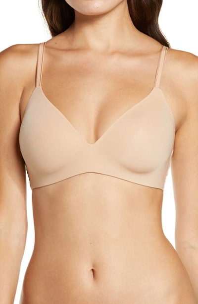 Shop Le Mystere Second Skin Wireless Bra In Natural