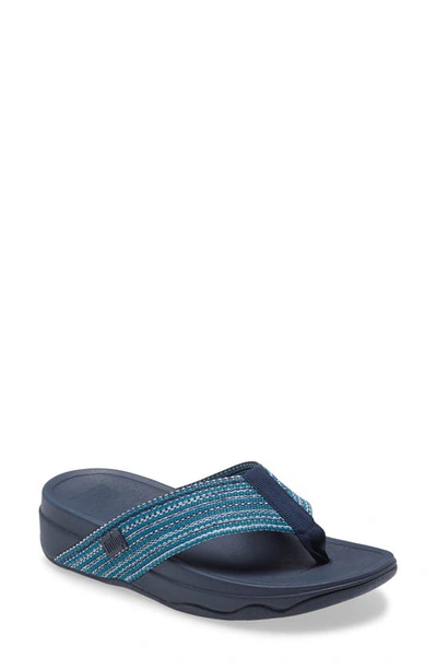 Shop Fitflop ™ Surfa™ Flip Flop In Sea Blue Fabric