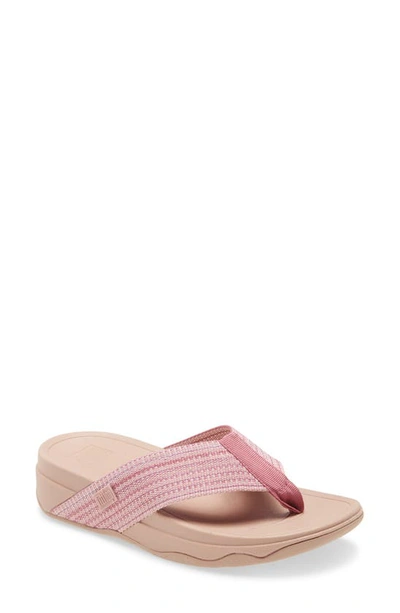 Shop Fitflop ™ Surfa™ Flip Flop In Soft Pink Fabric