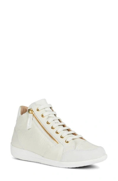 Shop Geox Myria Mid Sneaker In Off White