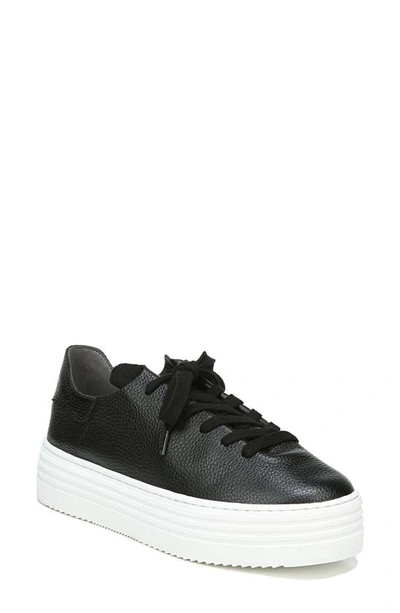 Shop Sam Edelman Pippy Platform Sneaker In Black Leather