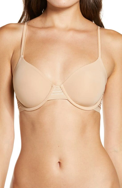 Shop Le Mystere Second Skin Unlined Underwire T-shirt Bra In Natural