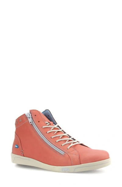 Shop Cloud Aika High Top Sneaker In Velvet Cantaloupe Leather
