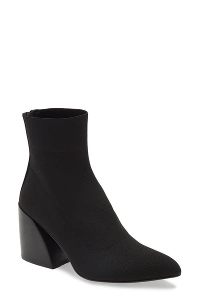 Shop Jeffrey Campbell Anteni Knit Bootie In Black Fabric