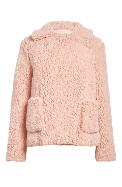 Shop Bb Dakota Faux Fur Jacket In Pink