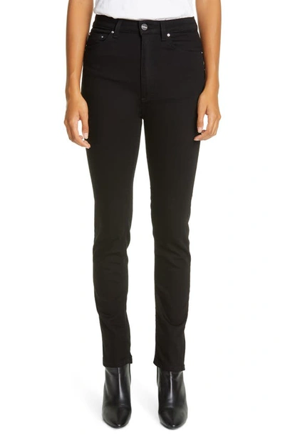 Shop Totême New Standard High Waist Skinny Jeans In Stay Black
