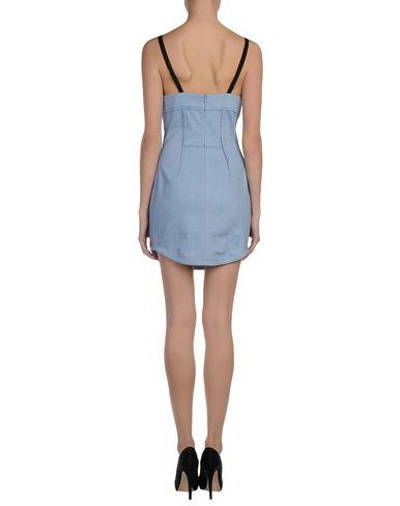 Shop Barbara Bui Short Dress In Sky Blue
