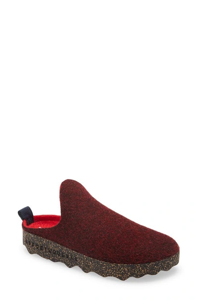 Asportuguesas Fly London Come Sneaker Mule In Merlot Fabric