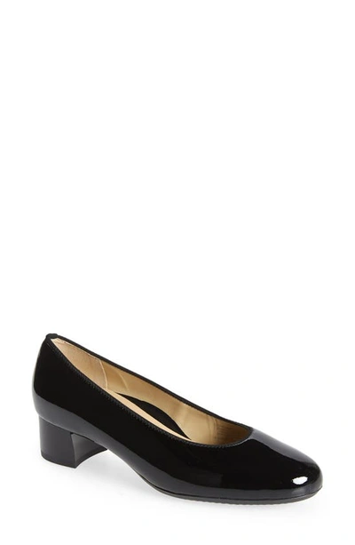 Shop Ara Vivian Pump In Black Soft Patent Leather