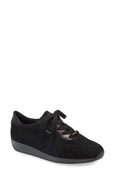 Shop Ara Lila Gore-tex® Waterproof Sneaker In Black