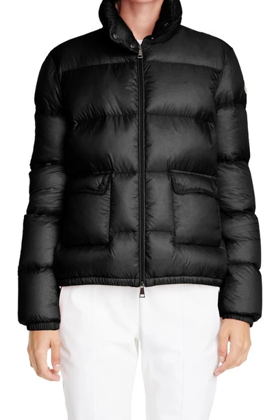 Shop Moncler Lannic Water Resistant Lightweight Down Puffer Jacket In Black