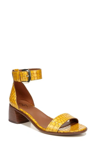 Shop 27 Edit Kandrie Sandal In Yellow Patent Leather