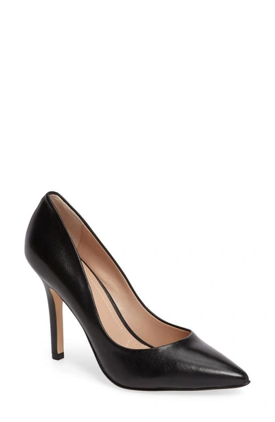 Shop Charles By Charles David Maxx Pointed Toe Pump In Black Leather