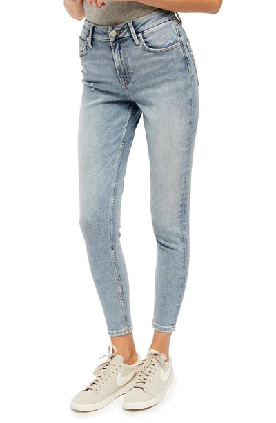 Shop Free People Montana Skinny Jeans In Sunday Blue