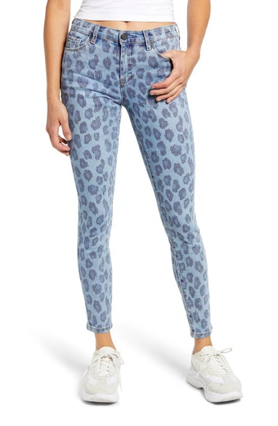 Shop Blanknyc The Bond Leopard Print Ankle Skinny Jeans In Wild Side