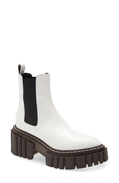 Shop Stella Mccartney Emilie Platform Chelsea Boot In Pure White