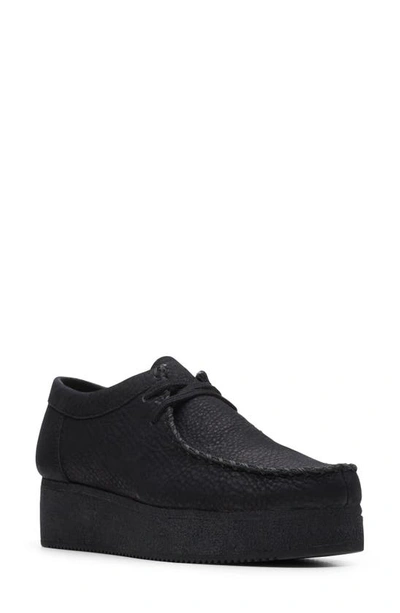 Shop Clarksr Wallacraft Lo Platform Driving Shoe In Black Nubuck