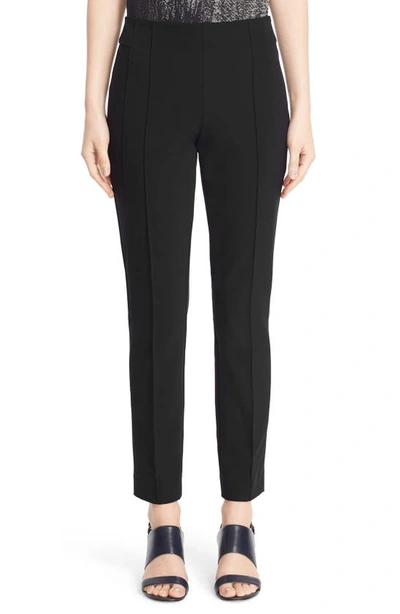 Shop Lafayette 148 Gramercy Acclaimed Stretch Pants In Black