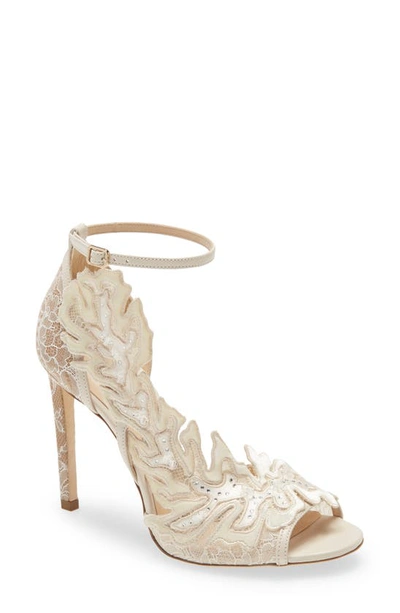 Shop Jimmy Choo Lucele Ankle Strap Sandal In Ivory