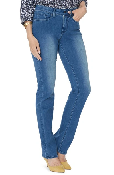 Nydj Tummy-control Marilyn Straight-leg Jeans In Blue | ModeSens