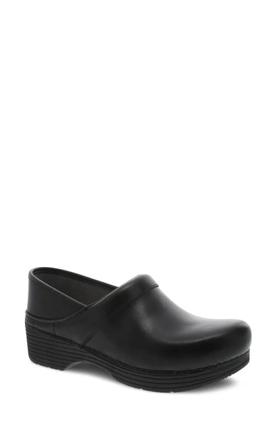 Shop Dansko Lt Pro Clog In Black Leather