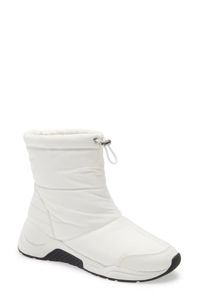 Shop Linea Paolo Gillie Boot In White Padded Fabric