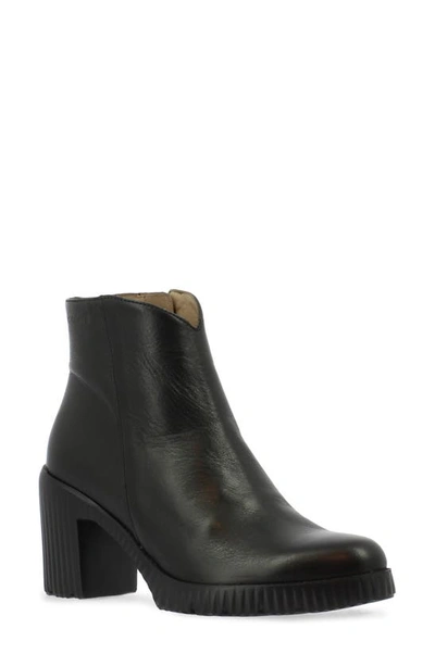 Shop Wonders M-4502 Bootie In Black Smooth Leather