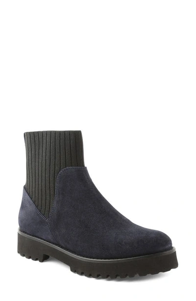 Shop Andre Assous Sara Boot In Navy/ Black Suede